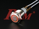 Metal Switch Momentary 12mm Red LED Ring Water/Dustproof