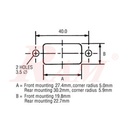 AC Power Connector Panel Mount