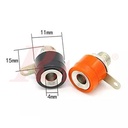 Banana Female Plug 4mm - Short - Black Color