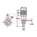 Banana Female Plug 4mm - Green Color