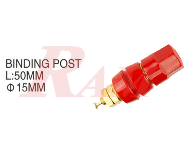 Binding Post 25A Rating - Red Color (AD69) سوكت مدخل كبير 25 امبير احمر