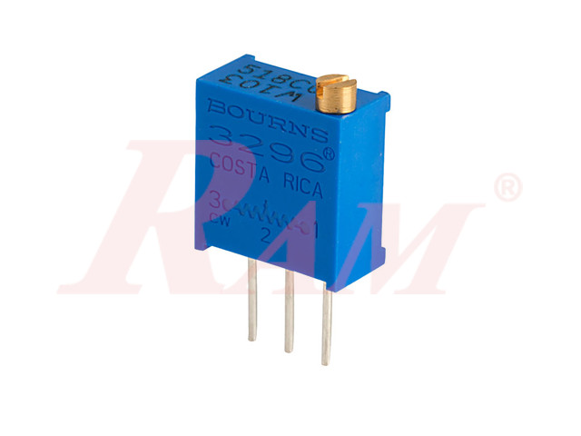 Potentiometer 10KΩ (W103) 1/2W Vertical Square Cermet