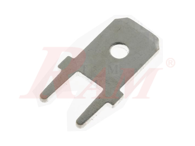 Terminal PCB 6.3mm Straight Male Flat