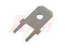 Terminal PCB 6.3mm Straight Male Flat