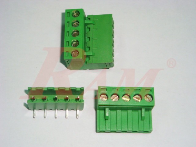 RC5 - 5 Pin Pluggable Terminal Block Pitch 5.08mm
