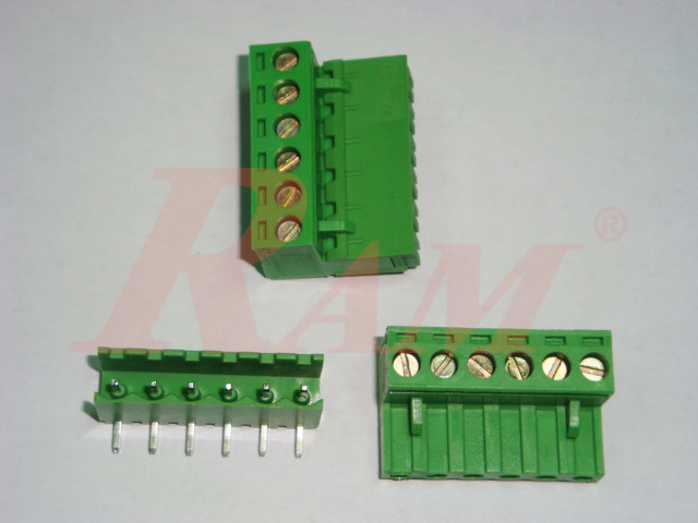 RC6 - 6 Pin Pluggable Terminal Block Pitch 5.08mm