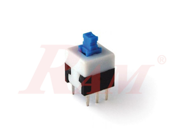 Switch On/Off PCB mounted 6pin - Self Locking مفتاح تشغيل On/Off لحام على بوردة - 6 اطراف