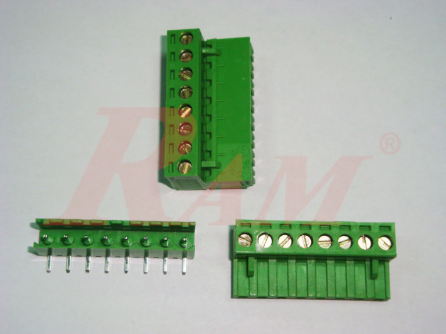 RC8 - 8 Pin Pluggable Terminal Block Pitch 5.08mm