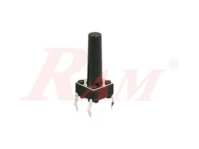 Press 4pin 6x6x12 mm Tack Switch مفتاح برس 4 طرف مقاس 6×6×12 ملم اكس طويل