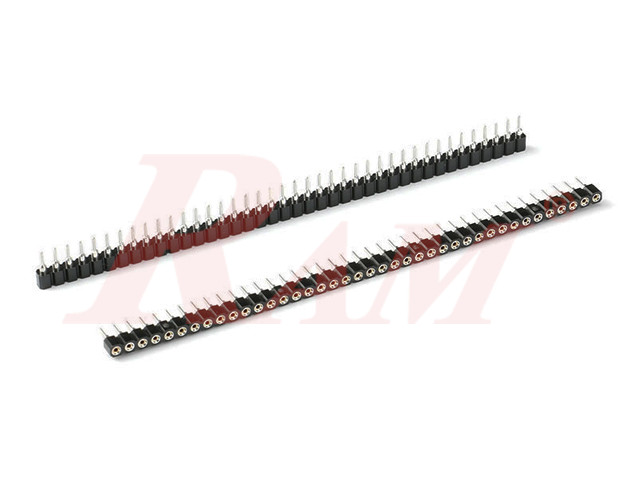 PH9 Round Pin Header Strip 2.54mm Pin Header Machine Tooled 1x40 Straight