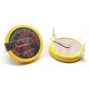 Battery 3.6V 40mAh Li-Ion Rechargeable LIR2032 With 2pins بطارية قابلة للشحن كوين مع طرفين تثبيت