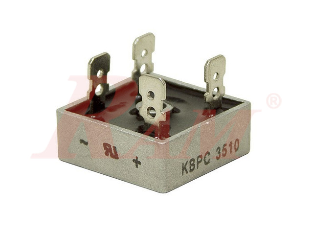 Bridge Rectifier 35 Ampere - Square Shape قنطرة توحيد مربع بترامل  35 امبير - بردج