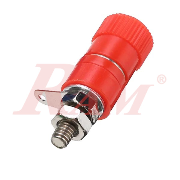 Banana Female Plug 4mm - Red Color