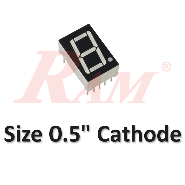 7 Segment 0.5" Common Cathode