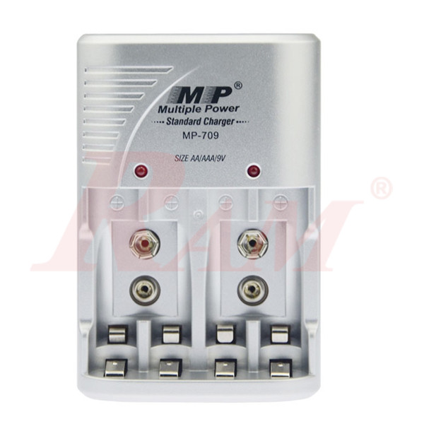 Charger for 9V AA AAA Ni-Mh Ni-CD Battery شاحن بطاريات متعدد المقاسات