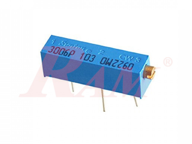 Potentiometer 10KΩ (W103) 3/4W Side Adjustment Cermet