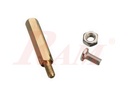 Copper PCB Spacer 12mm M/F