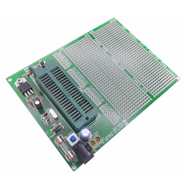 ATMEL AVR Project Kit + Working Area ATMEGAxxx With ZIF Socket