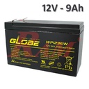 Sealed Lead Acid Battery 12V/9Ah - GLOBE بطارية جافة قابلة للشحن 12 فولت 9 امبير ماركة جلوب