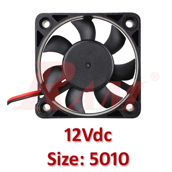Cooling Fan 12Vdc Size 50x50x10mm مروحة تبريد 12 فولت