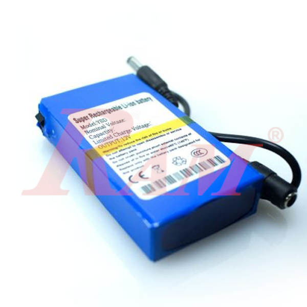 Battery Pack 12V 3000mAh بطارية قابلة للشحن ليثيوم