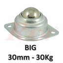 Metal Caster Wheel 30 mm - Robot Wheel (Max. load 30Kg)