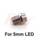 LED 5mm Metal Cover - LED Bezel Holder جراب ليد معدني 5 ملم