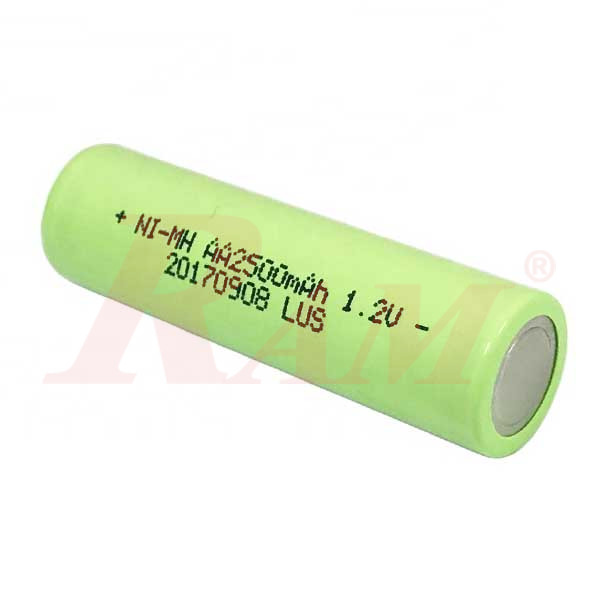Battery Rechargeable 1.2V AA Ni-MH 2500mAh