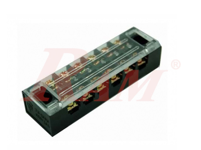 TB1506 - 6 Pin Fixed Barrier Terminal Block (15A-600V)