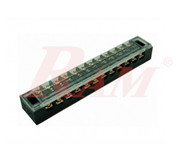 TB1512 - 12 Pin Fixed Barrier Terminal Block (15A-600V)