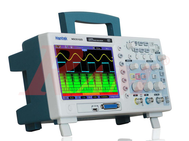 MSO5102D Hantek Digital Storage Oscilloscope 100MHz + Logic Analyzer جهاز راسم اشارة اوسيلوسكوب 100 ميجاهرتز 2 قناة مدمج بة جهازمحلل منطقي (لوجيك أناليزر) ماركة هانتيك 