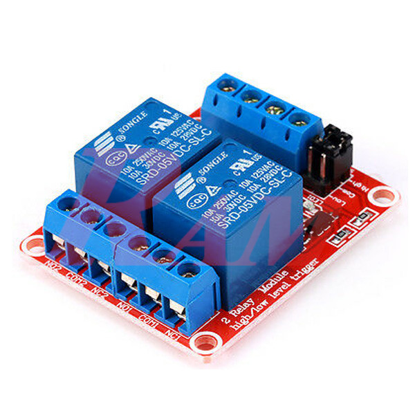 2 Output Relay Module Works on 5V Signal (SKU#KIT.M4)