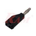 Stackable Banana Male Plug 4 mm - Black Color (AD88)