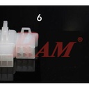 MF 6pin - 2.8mm Electrical Plug Connector Male & Female Nylon