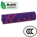 Battery 3.7V 18650 Lithium Rechargeable With CCC Certificate
