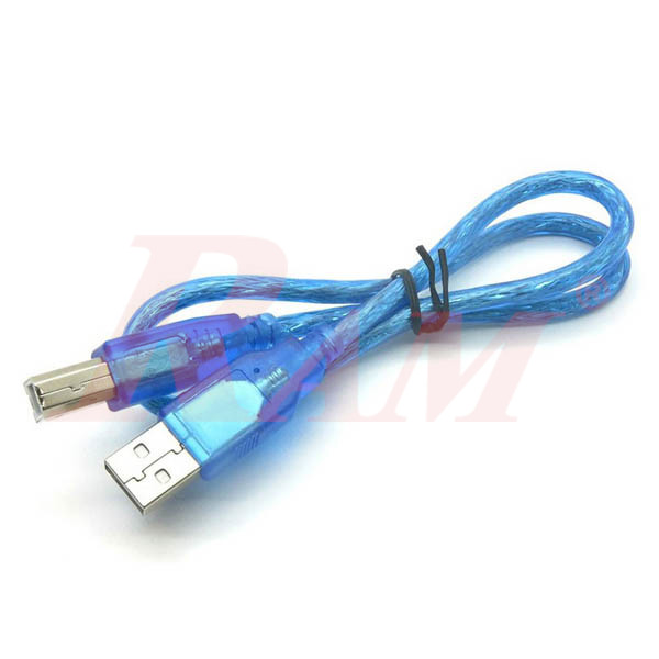 USB Cable Shielded 0.5m كابل  يو اس بي شيلد عالي الجودة - طول 50 سم