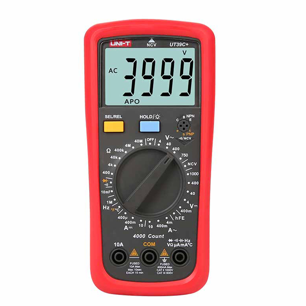 UT39C+ Digital Multimeter افوميتر قياس كهرباء مقومات مكثفات حرارة متعدد رقمي