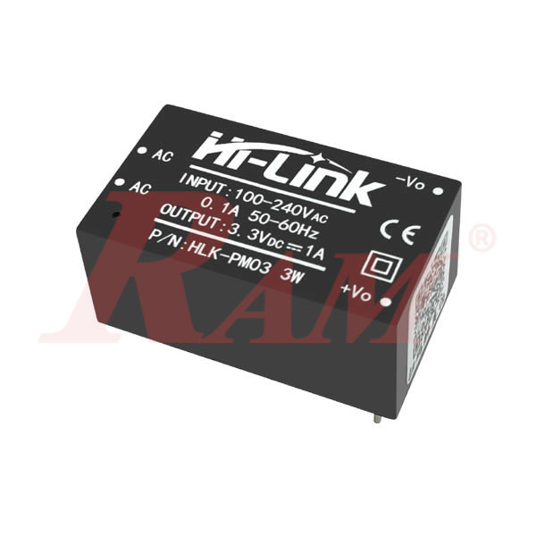 AC-DC Module 3W 220Vac to 3.3Vdc (HLK-PM03)