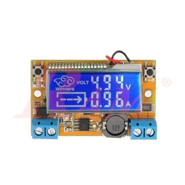 DC-DC Step Down Converter Adjustable 3A With LCD Display (5V~23Vdc to 0V~16Vdc) SKU#DC104 بوردة دائرة خافض جهد - فولت