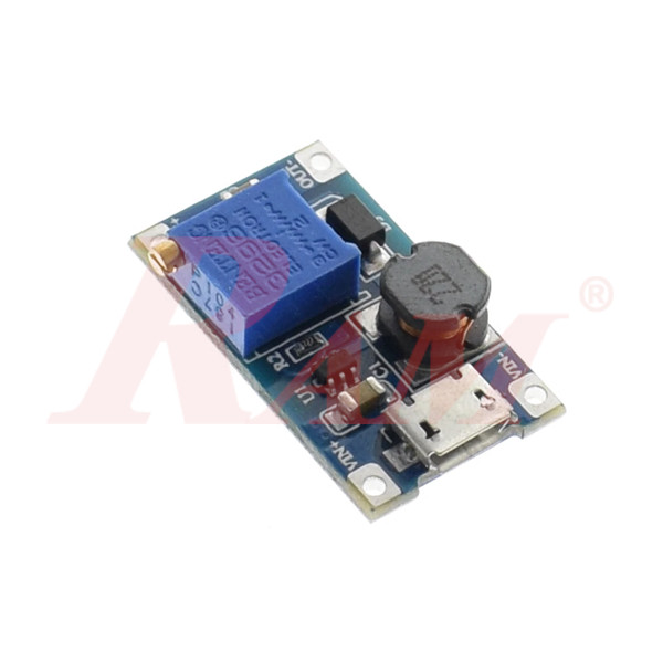 DC-DC Step Up Converter Adjustable 2A (2~24Vdc to 5~28Vdc) SKU#DC203 بوردة دائرة رافع جهد - فولت