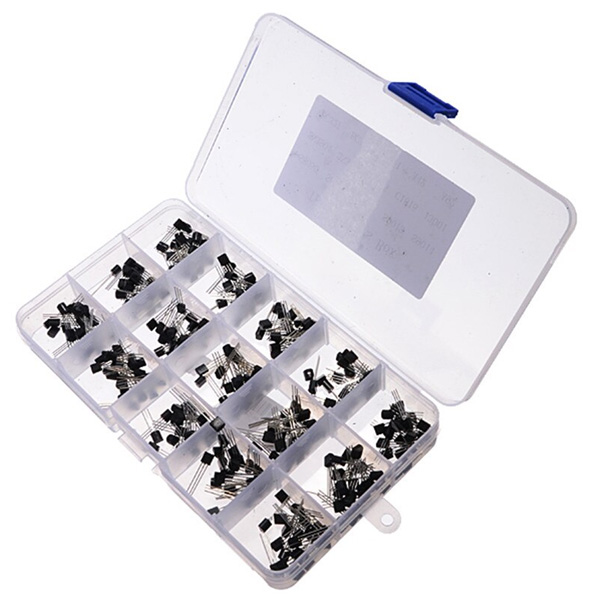Box of 300pcs 15 Values Transistors TO-92 (SKU#E49)