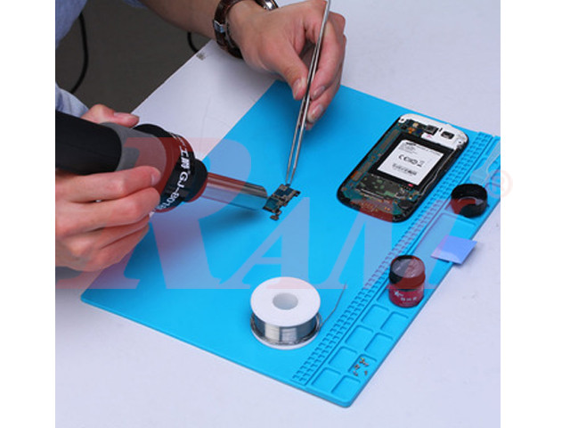 Heat Resistance Silicone Pad 450x300mm وسادة عمل و سجادة سيليكون لكاوية اللحام مقاومة للحرارة