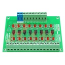 PLC Signal Level Converter 8 Channel 24V TO 5V Optocoupler Isolation Module NPN Output