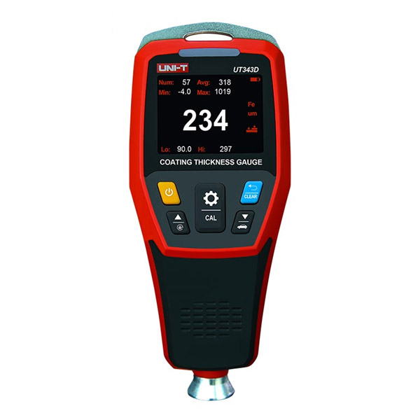 UT343D Coating Thickness Gauge جهاز قياس سماكة الطلاء مع ميزة الاتصال بالكمبيوتر