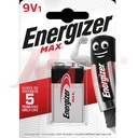 Energizer® 9V Battery Alkaline بطارية 9 فولت انرجايزر الكالين - عمر أطول