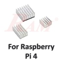 Heatsink Cooling Set for Raspberry Pi 4B Board - White طقم مبرد حراري هيت سينك للتبريد لبورد Raspberry Pi 4B لون أبيض