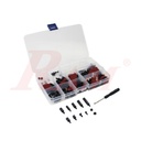 Plastic Hex Spacer Kit - 70pcs Black Nylon Spacer Set