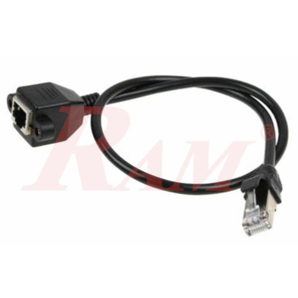 RJ45 Female to Male Adapter Network Panel Extension Cable 50cm