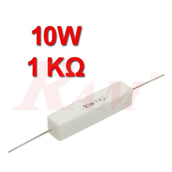 Ceramic Power Resistor 10W / 1KΩ