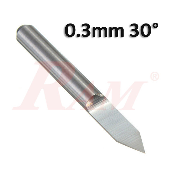 Carbide Engraving Bits 0.3mm 30° V-shape بونطة حفر بورد